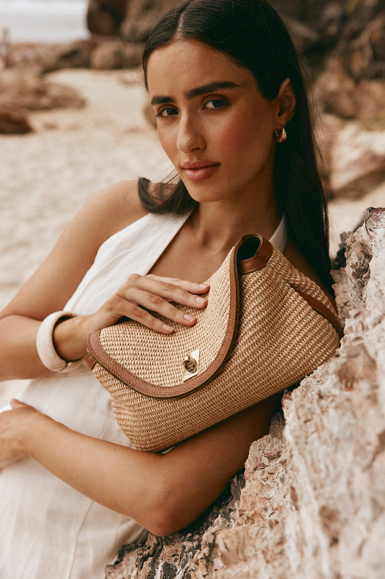 Sloane Tan Raffia-Classic