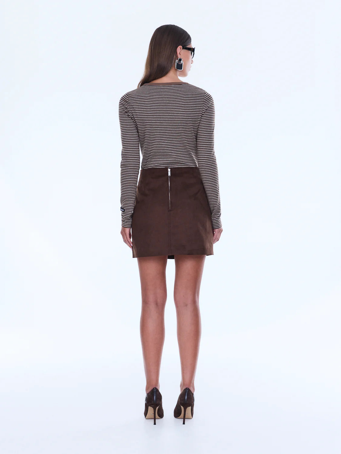 ENA Faux Suede Skirt