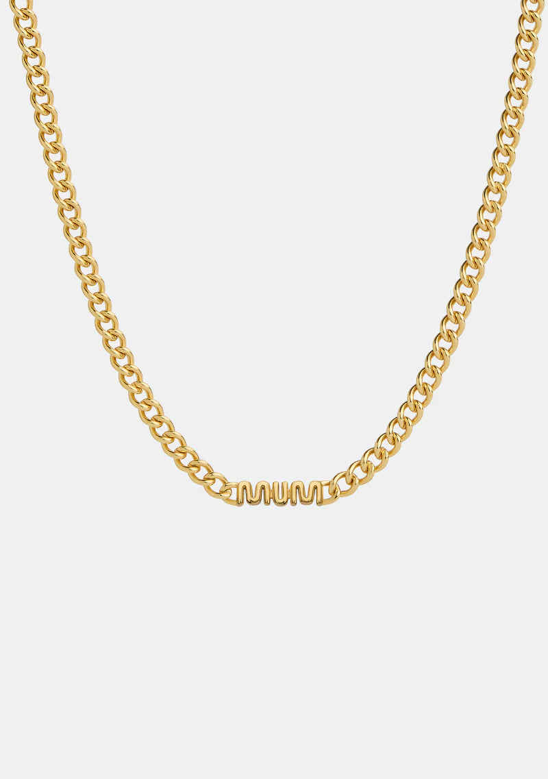 MUM Chain Necklace - Gold