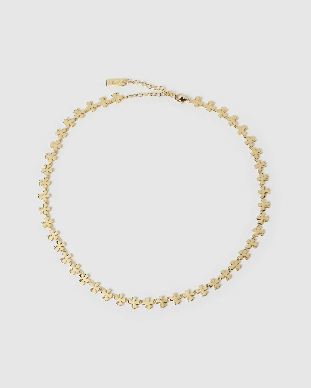 Lucky Charm Gold Clover Necklace