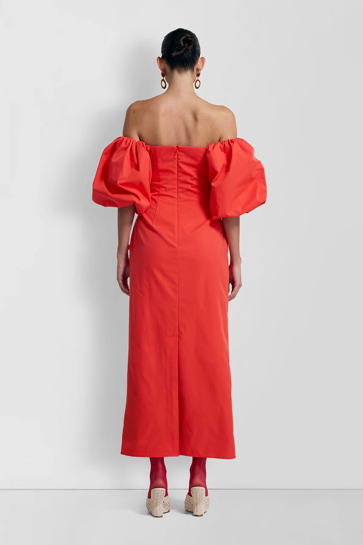 Amar Midi Dress-Rojo
