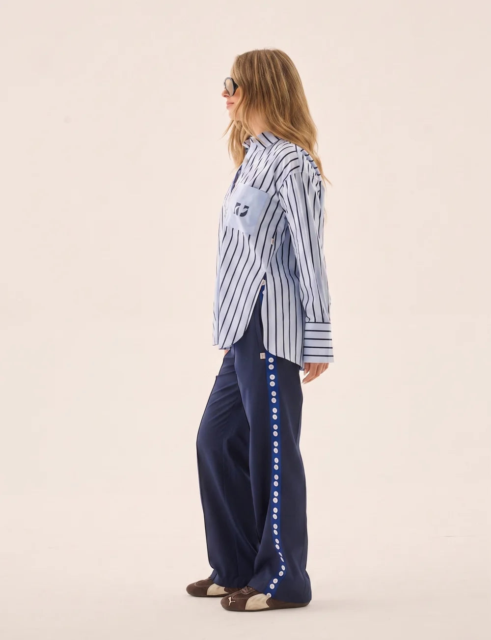 Pre order - AJ Crest Palermo Shirt Sea Blue
