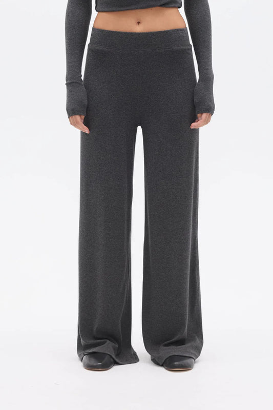 MEREDITH Pant-Dark Heather Grey