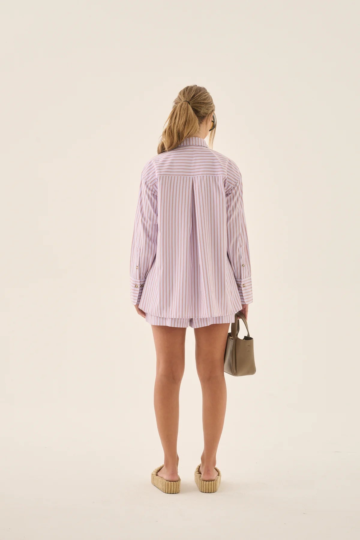 AJJA STRIPE SHIRT LAVENDER