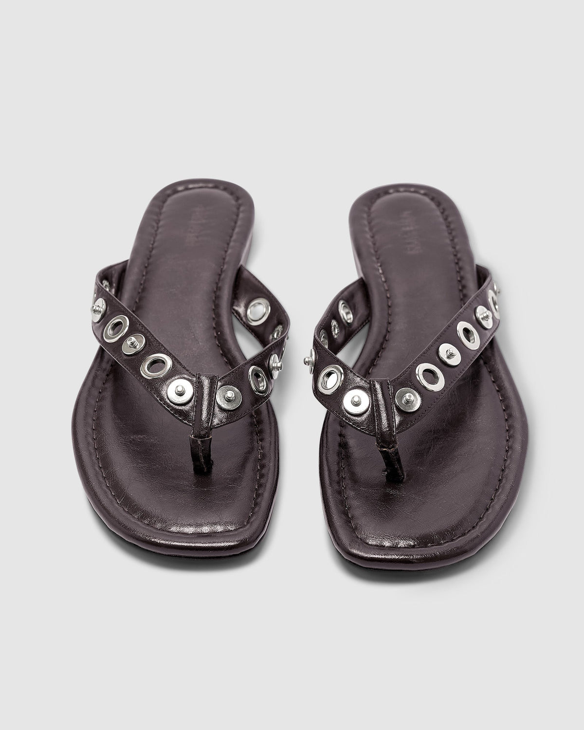 Eyelet Sandal-Burnt Coffee