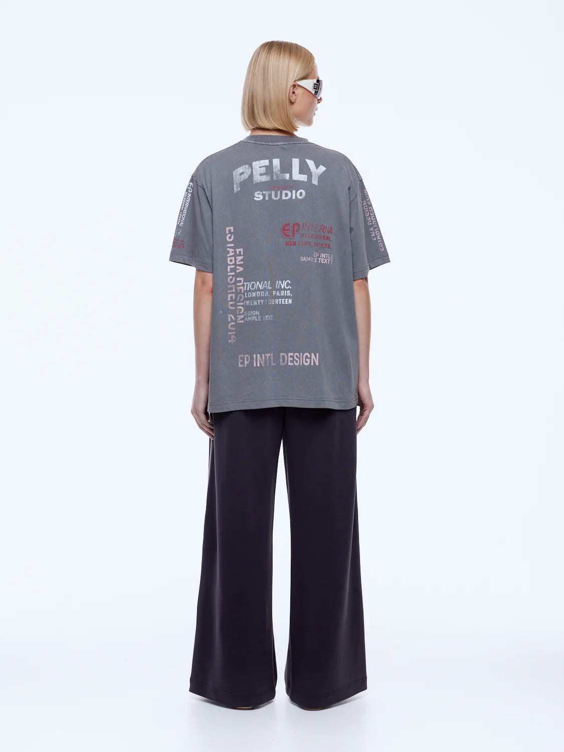 SOPHIA RELAXED TEE WASHED GREY