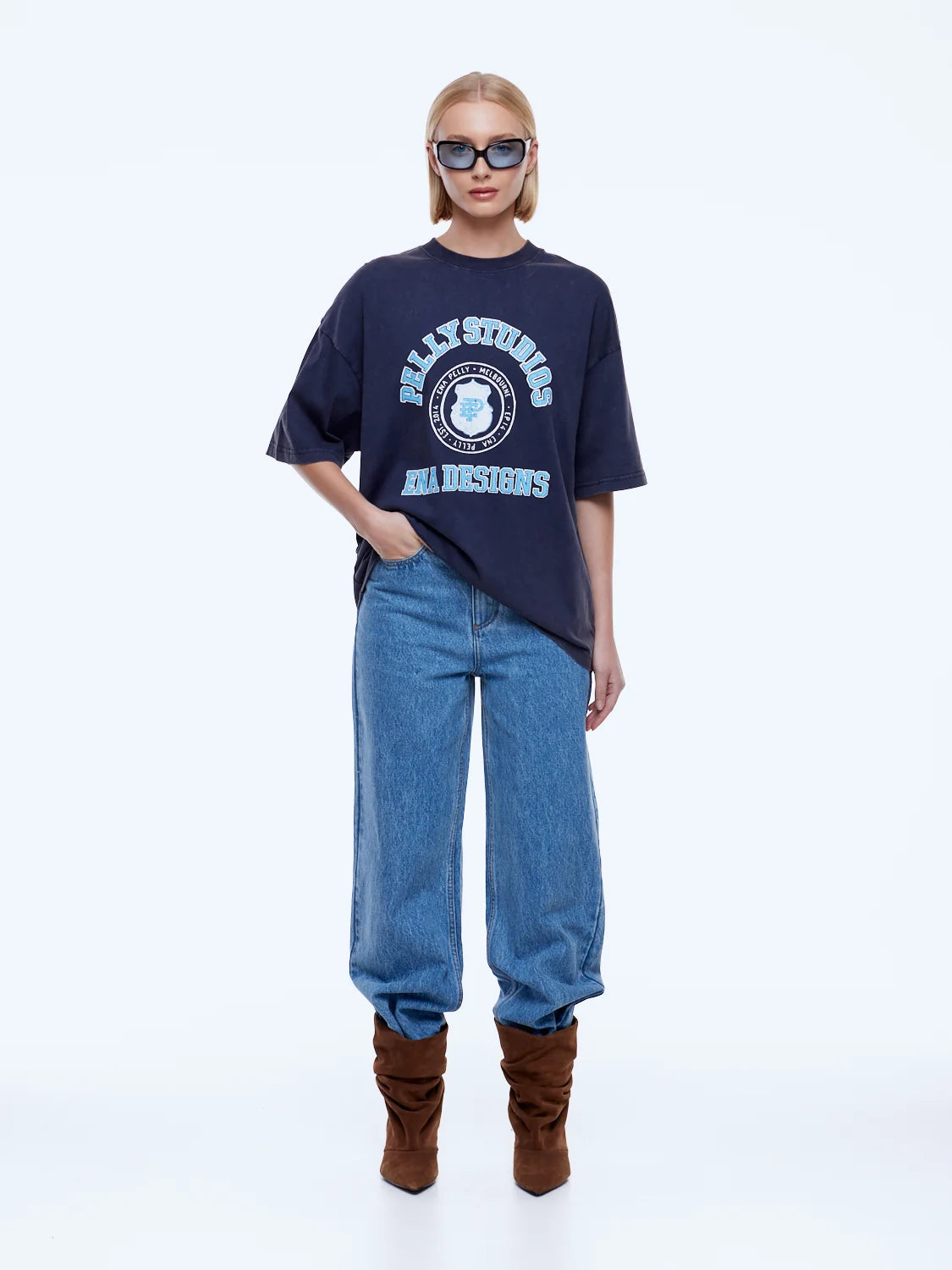 Maeve Relaxed Tee Legacy-Navy