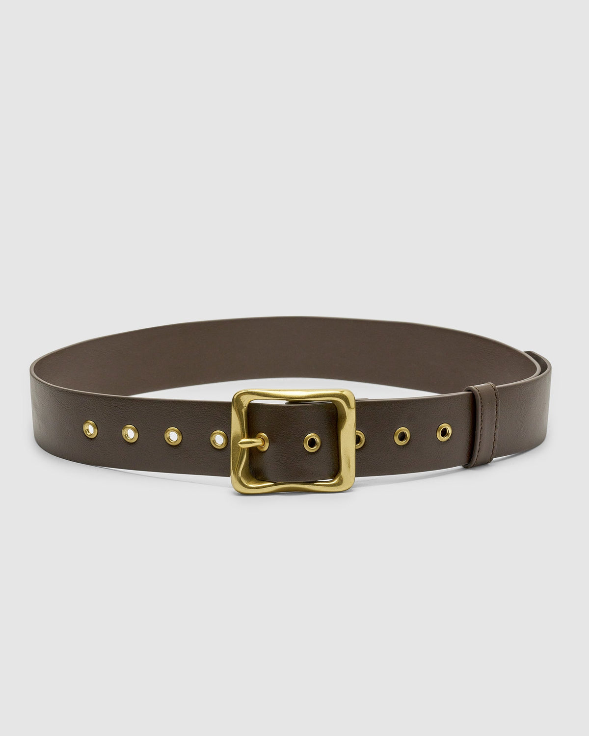 Everyday Belt-Chocolate/Gold