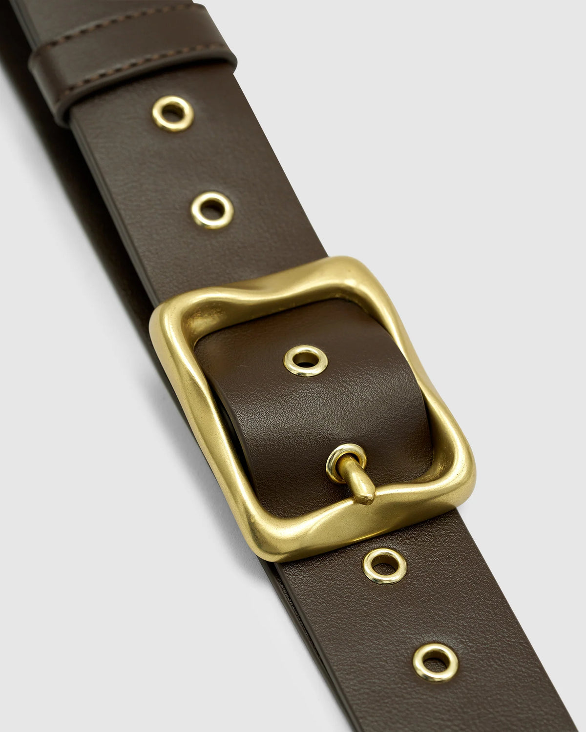 Everyday Belt-Chocolate/Gold