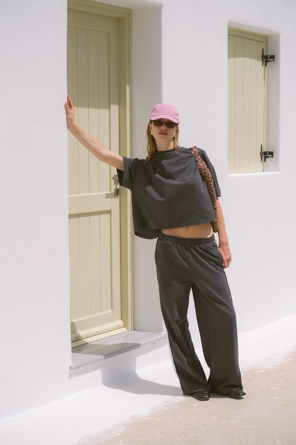 PALMERA OVERSIZED TEE WASHED BLACK