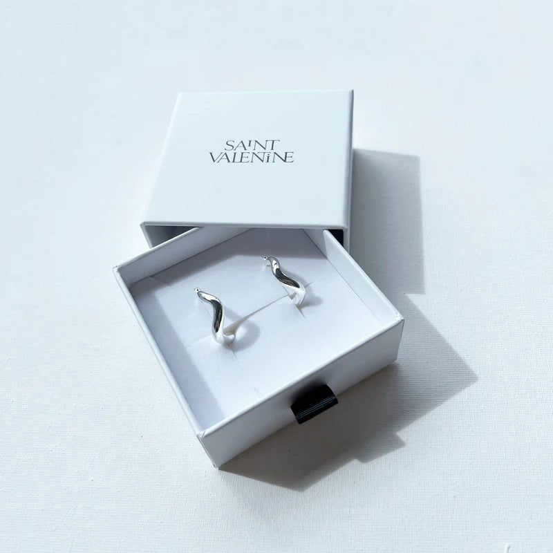 Wabi Sabi Hoops - Silver