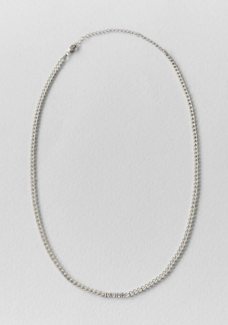 MUM Chain Necklace - Silver