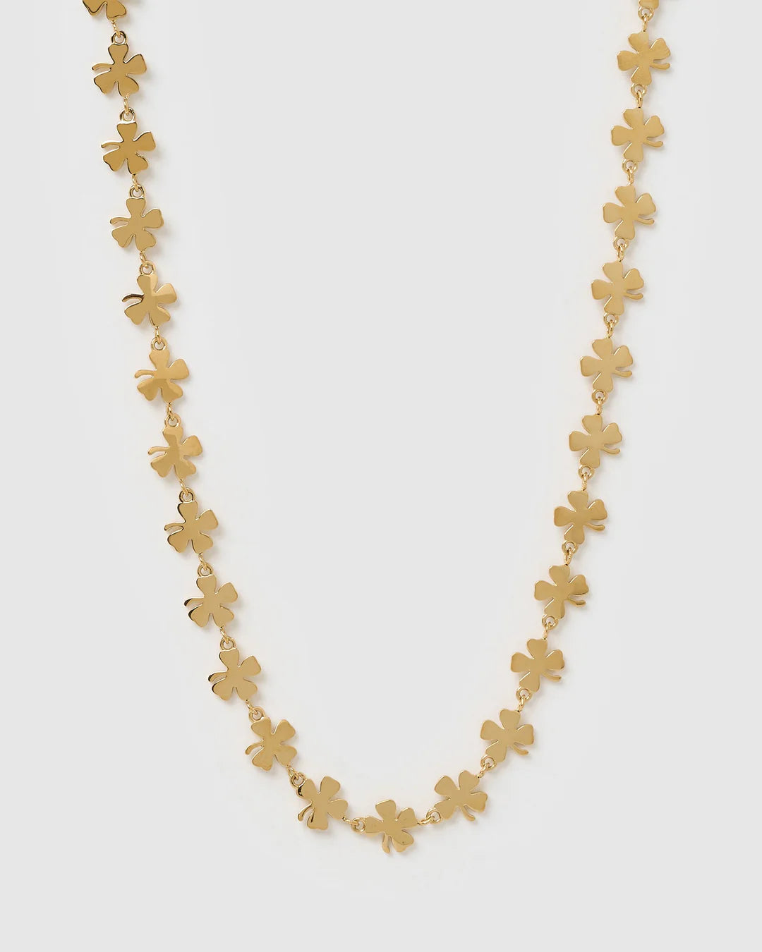 Lucky Charm Gold Clover Necklace