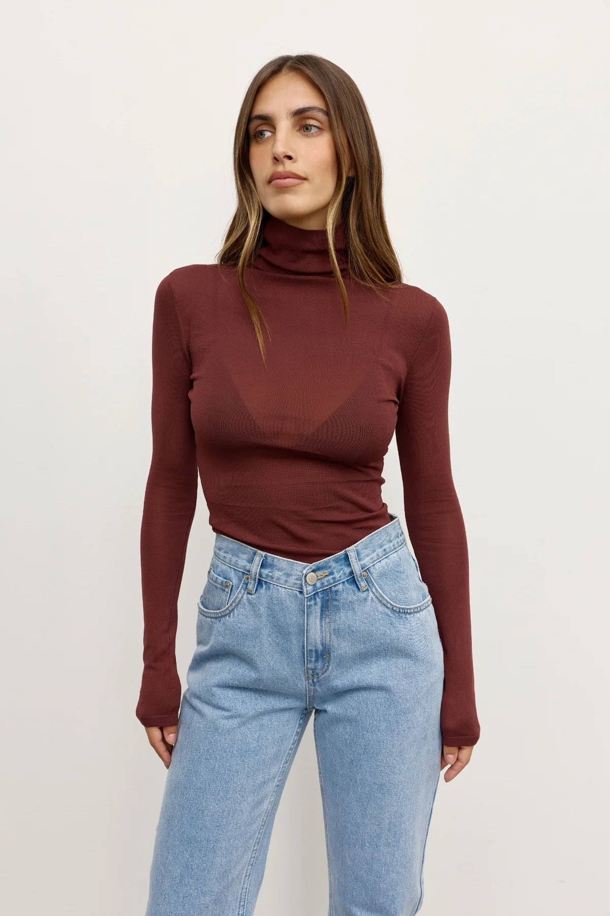 AIRLIE Top- Burgundy