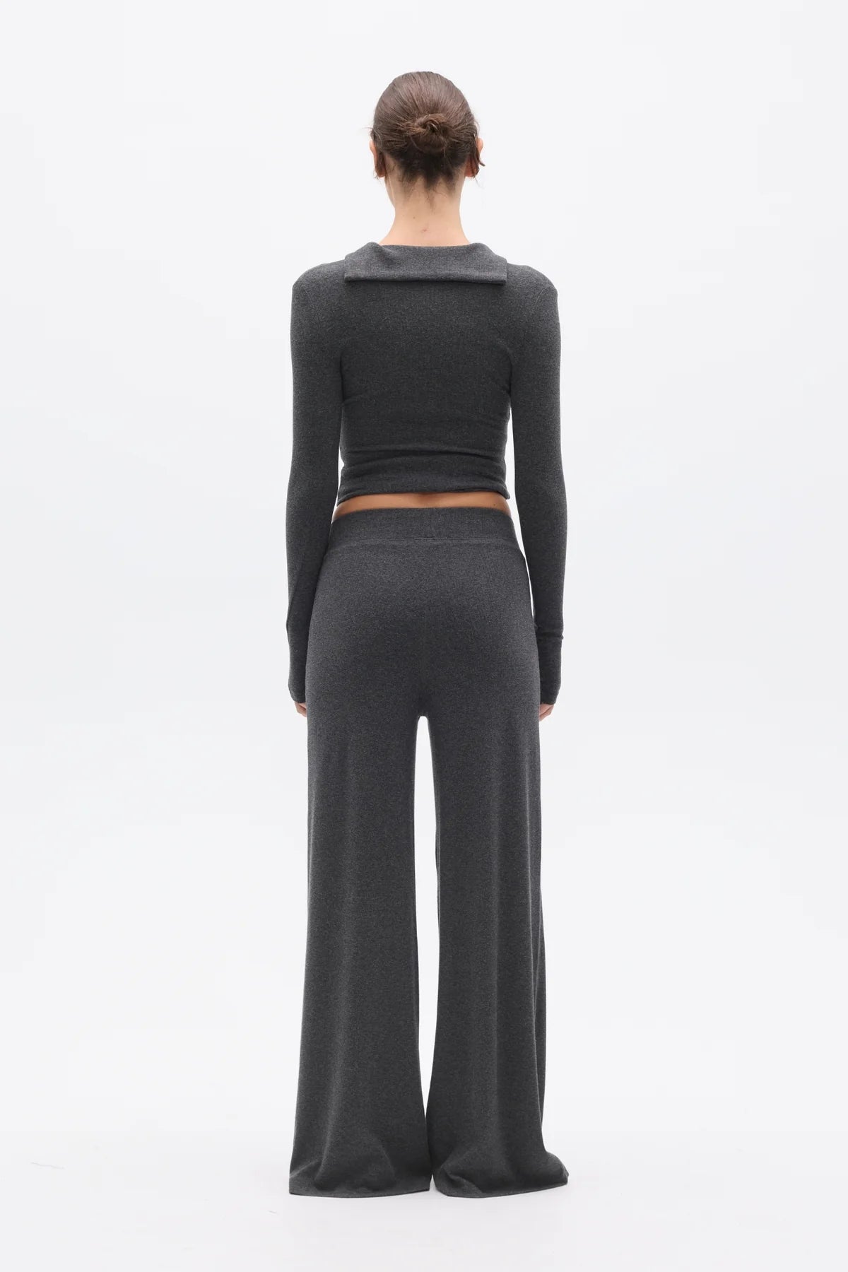 MEREDITH Pant-Dark Heather Grey