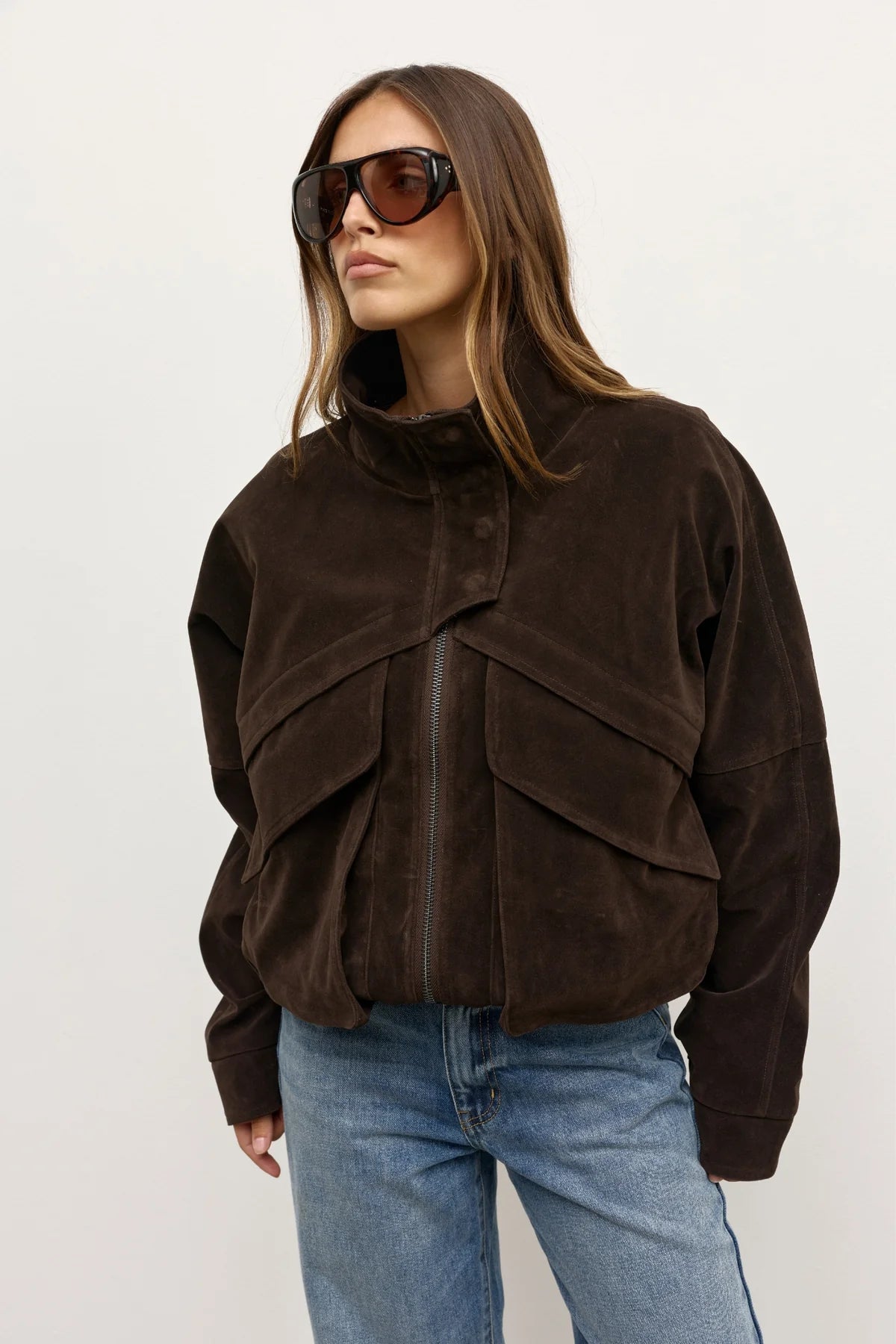 INEZ Jacket Deep Brown