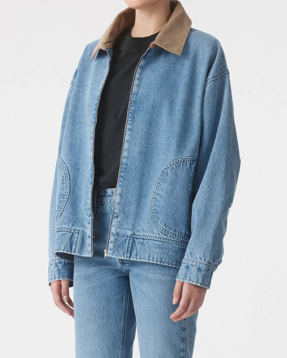 Gina Oversized Bomber Jacket- Tonal