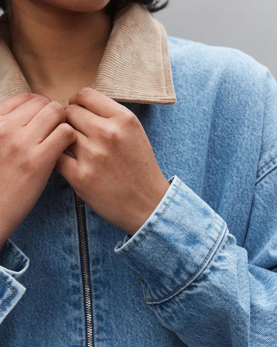Gina Oversized Bomber Jacket- Tonal