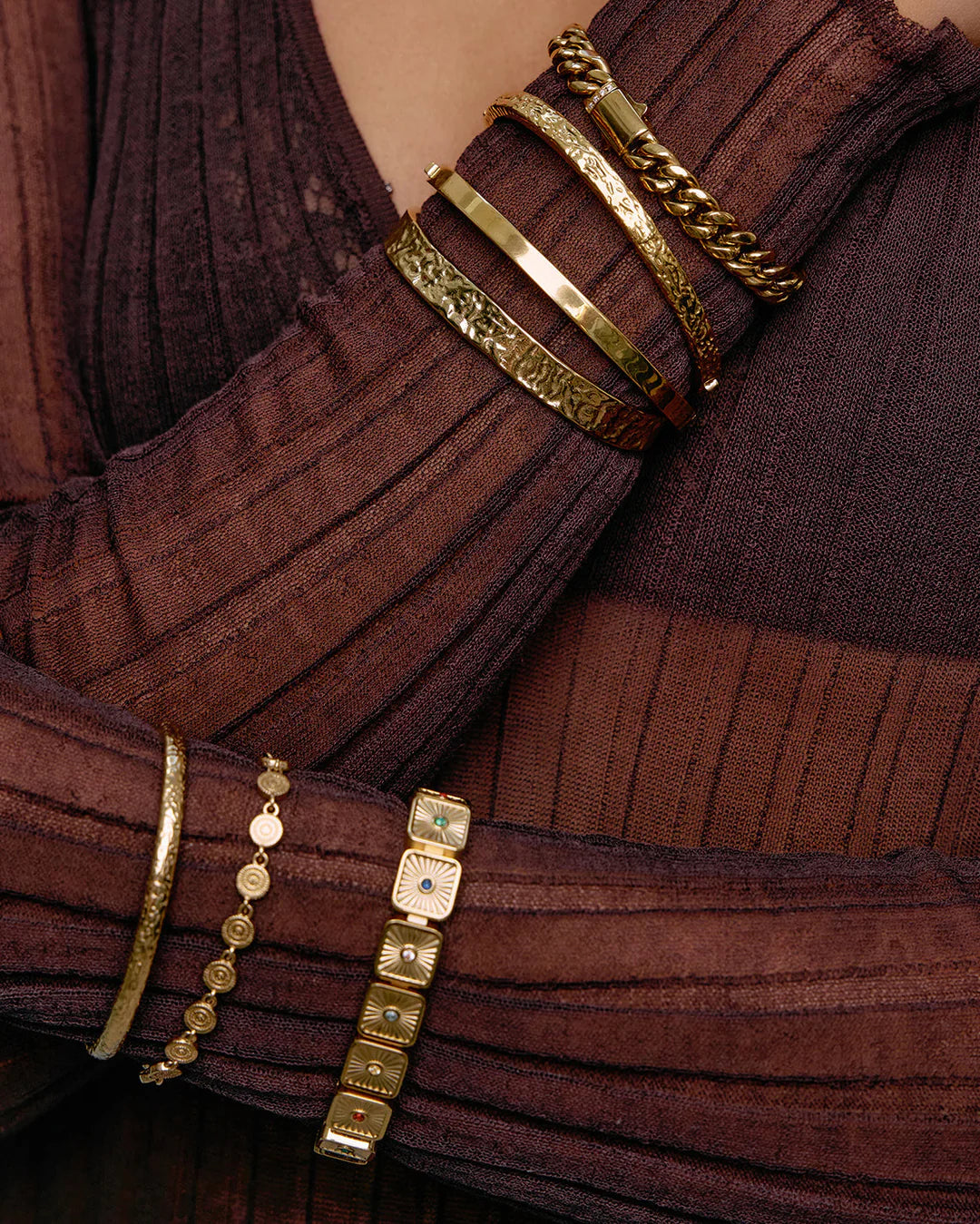 Olivia Gold Cuff Bracelet