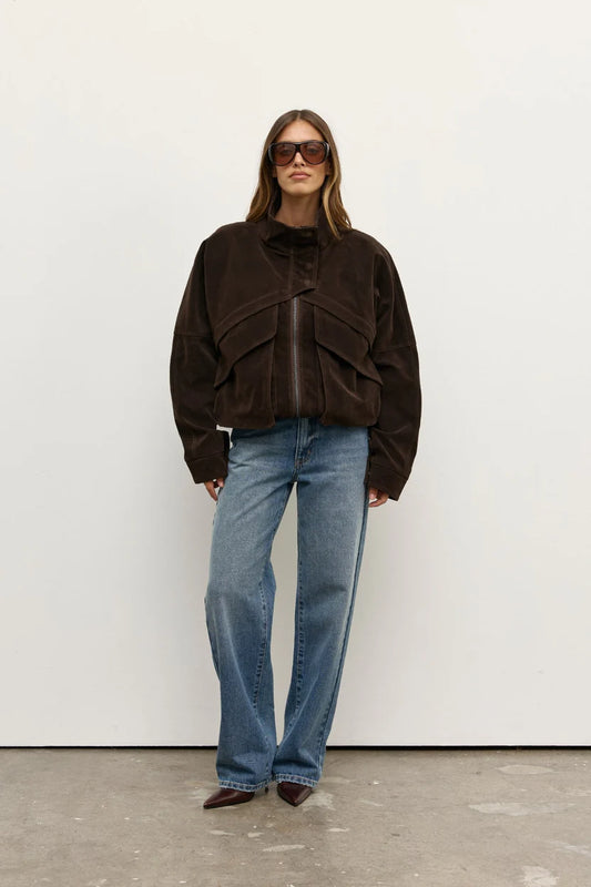 INEZ Jacket Deep Brown