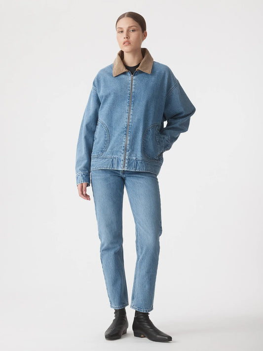 Gina Oversized Bomber Jacket- Tonal