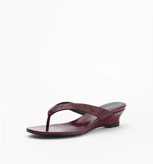 Jilly-Burgundy Oily Crinkle Leather
