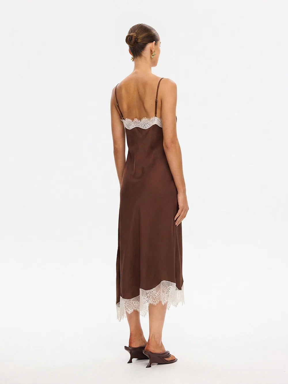 Pre Order Aniki Midi Dress-Chocolate