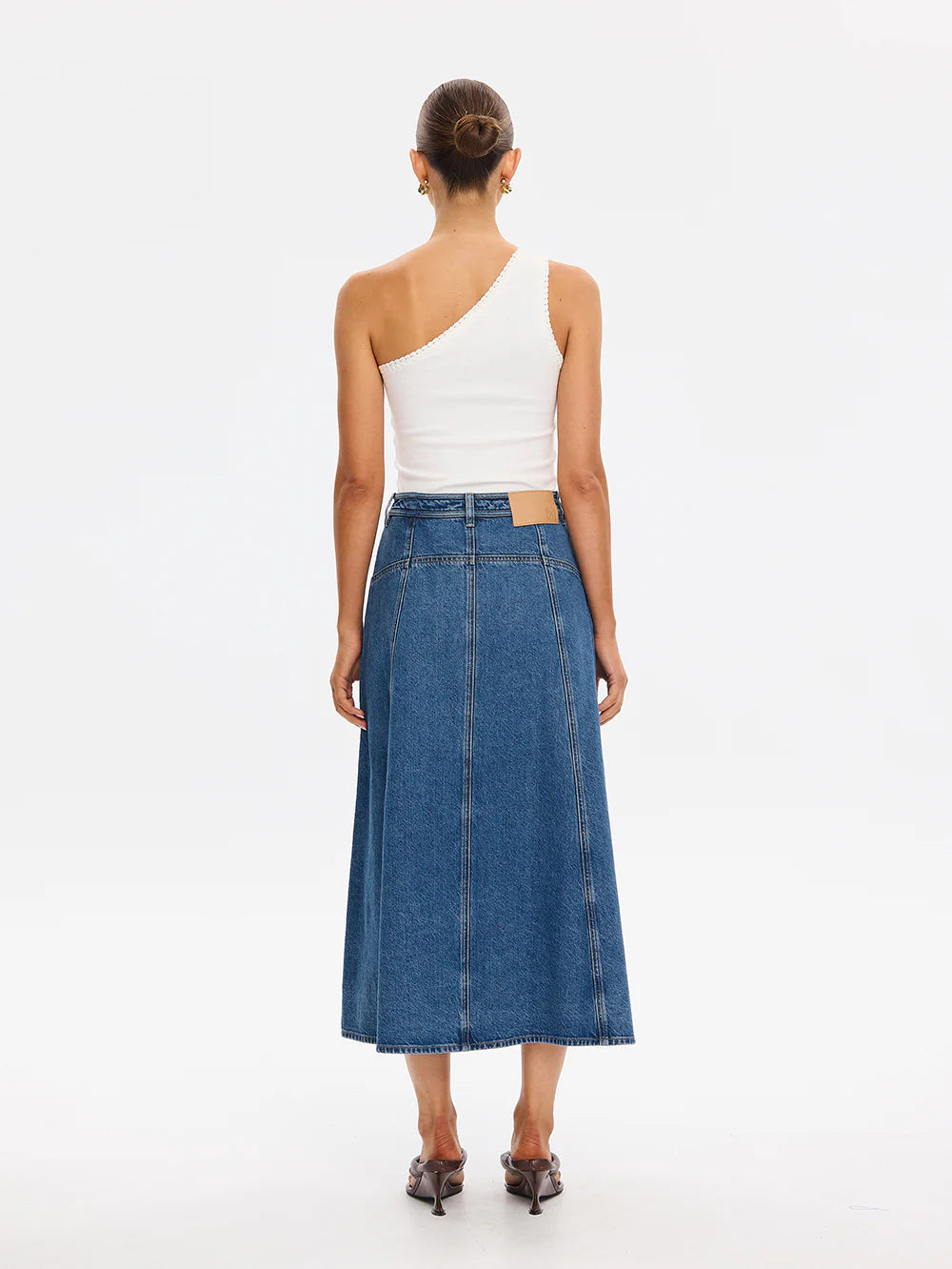 Rita-Denim Midi Skirt