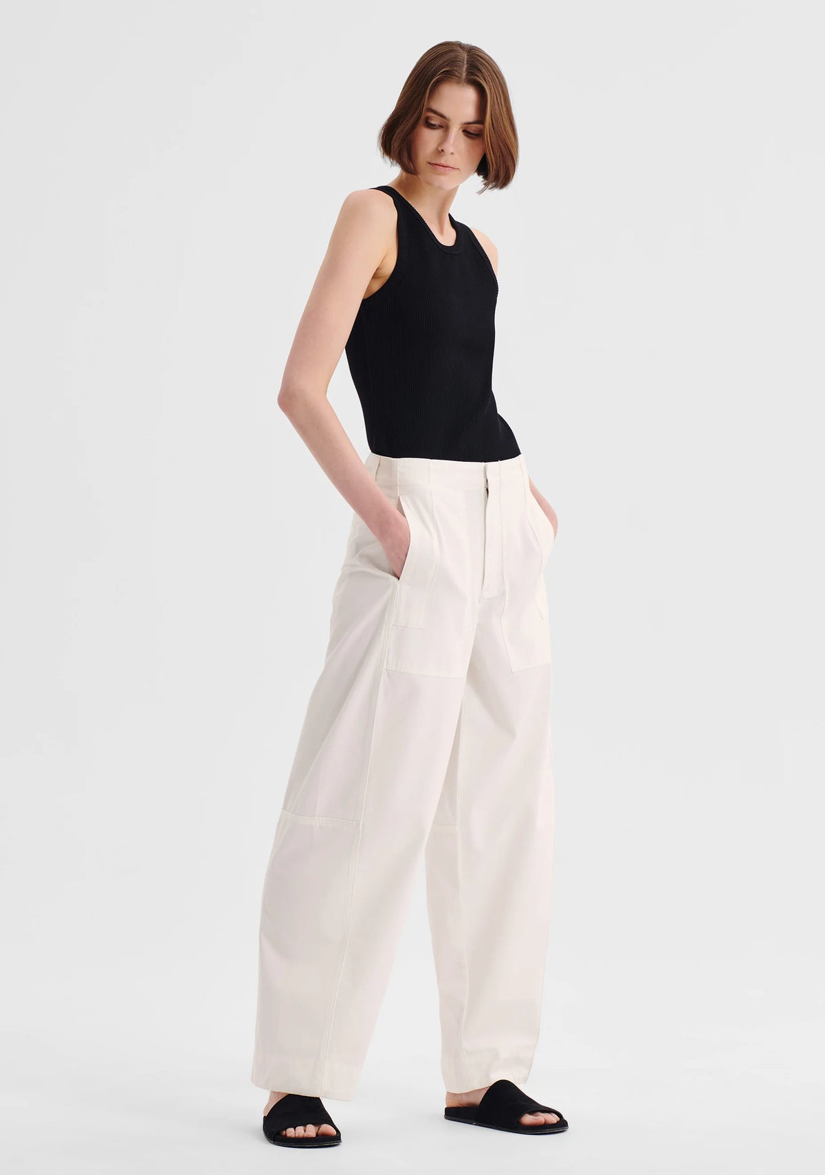 PRE ORDER-Henry Cargo Pant-White