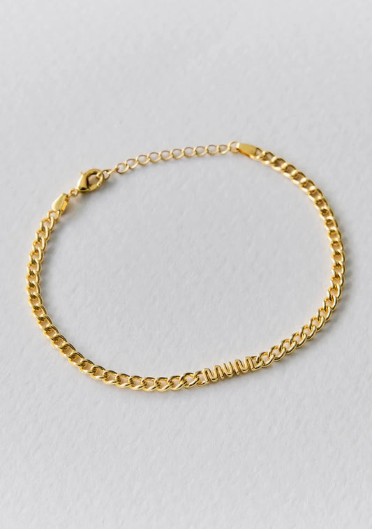 MUM Chain Bracelet-Gold