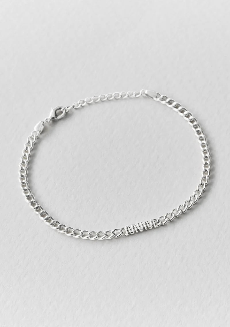 MUM Chain Bracelet-Silver