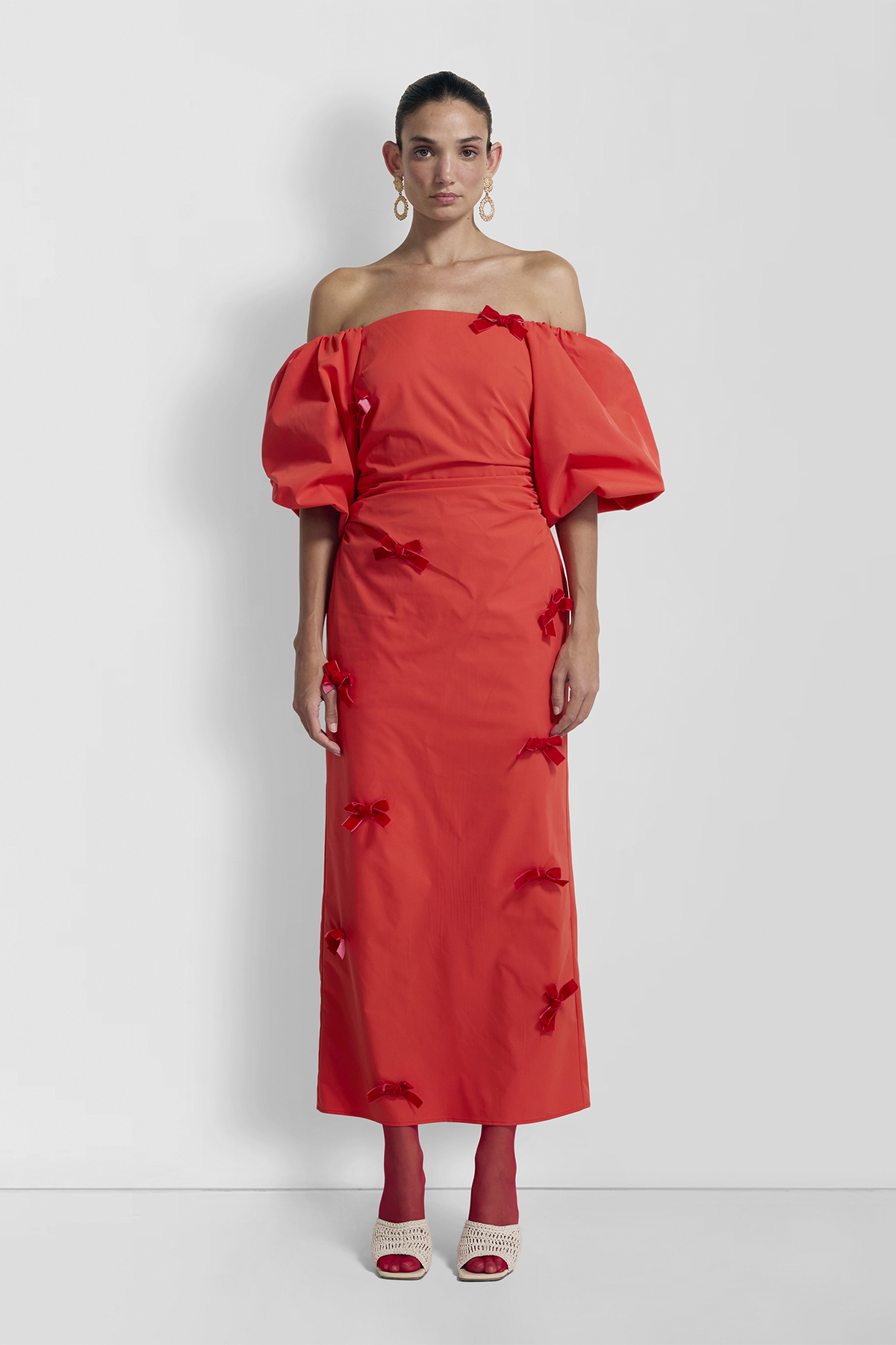 Amar Midi Dress-Rojo