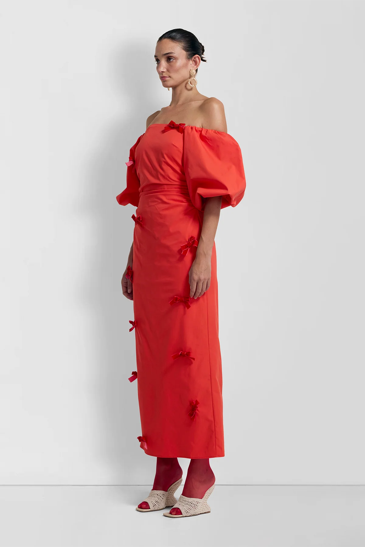 Amar Midi Dress-Rojo
