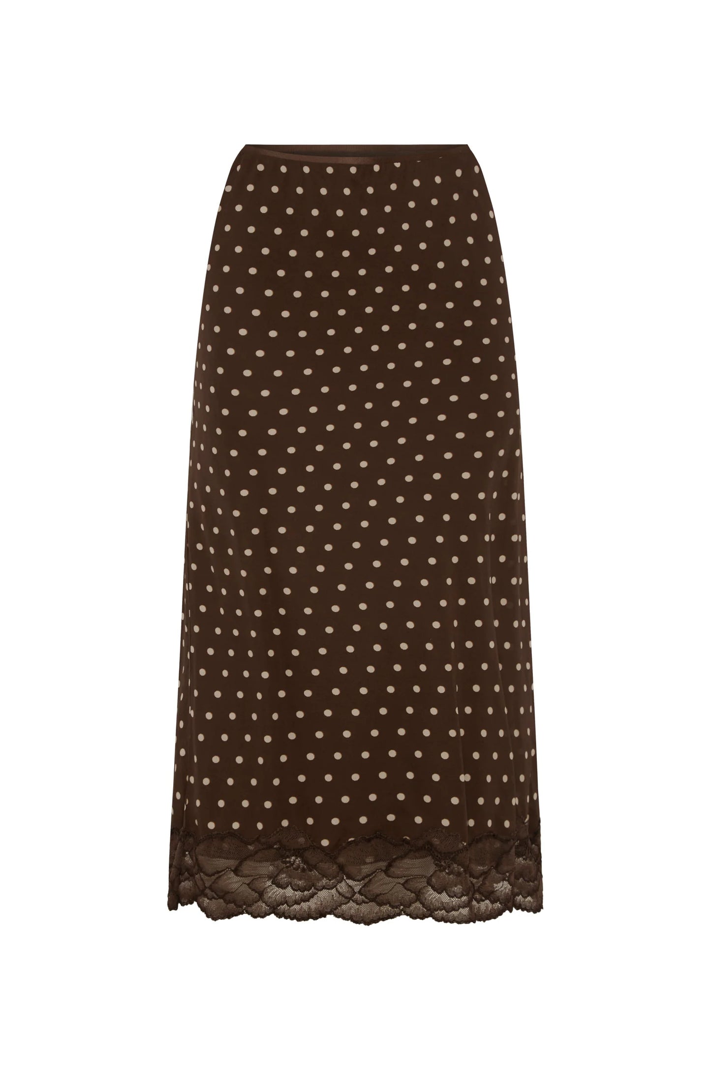 Pre Order Marina Silk Midi Skirt-Cacao Spot