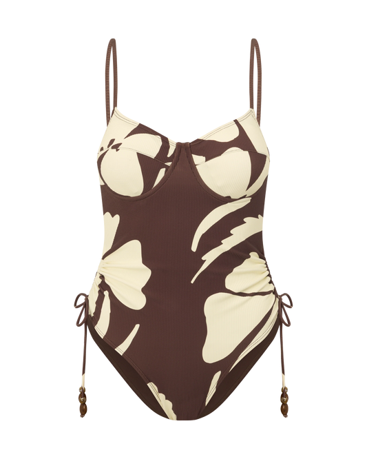 Thin Strap Under Wire One Piece-Ibisco